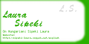 laura sipeki business card